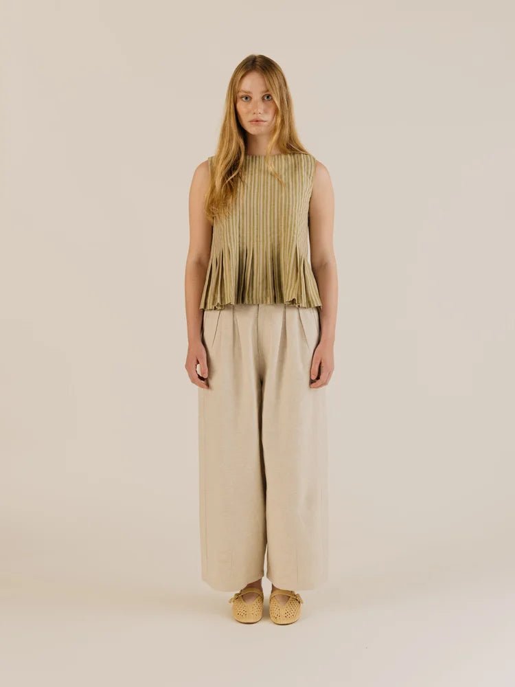 Sideline Minnie Top Ochre Stripe - Steranko Clothing Manchester