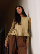 Sideline Minnie Top Ochre Stripe - Steranko Clothing Manchester