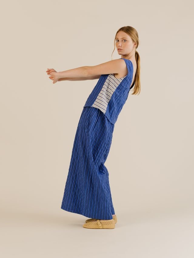 Sideline Wake Top Cobalt Stripe - Steranko Clothing Manchester