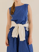 Sideline Wake Top Cobalt Stripe - Steranko Clothing Manchester