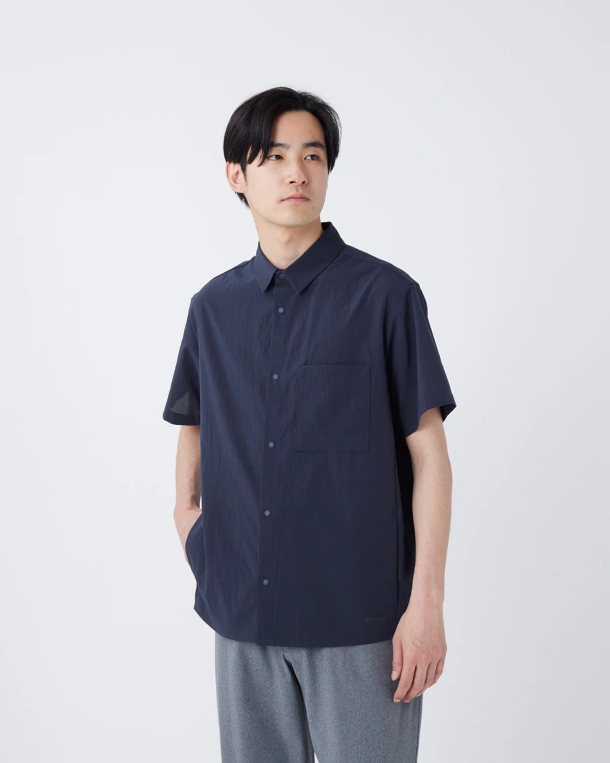 Snow Peak Breathable Quick Dry S/S Shirt Dark Navy - Steranko Clothing Manchester