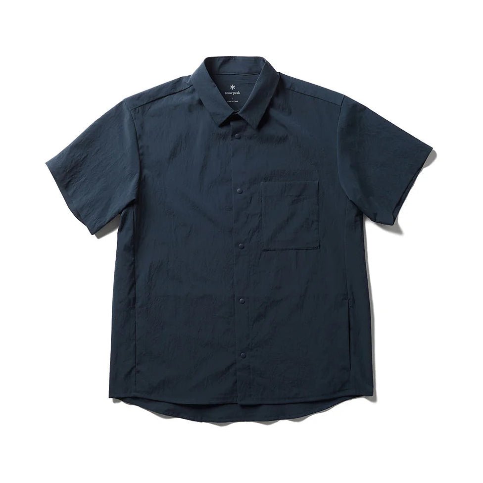 Snow Peak Breathable Quick Dry S/S Shirt Dark Navy - Steranko Clothing Manchester