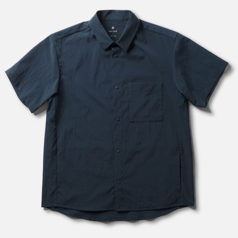 Snow Peak Breathable Quick Dry S/S Shirt Dark Navy - Steranko Clothing Manchester
