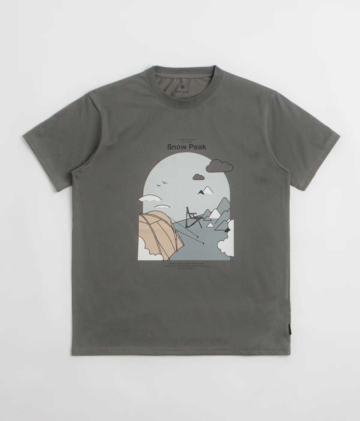 Snow Peak Camping Graphic Tee Grey - Steranko Clothing Manchester