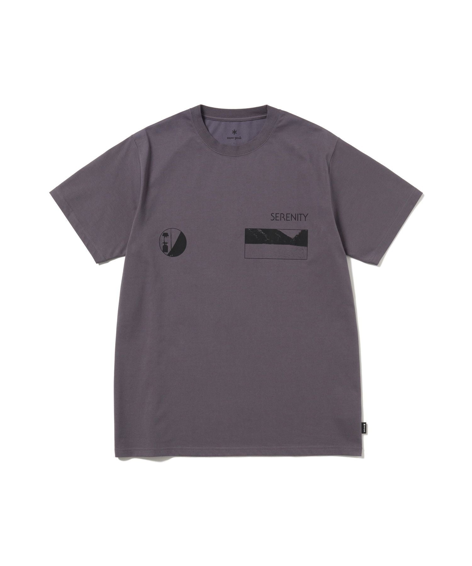 Snow Peak CF Landscape T-Shirt Charcoal - Steranko Clothing Manchester