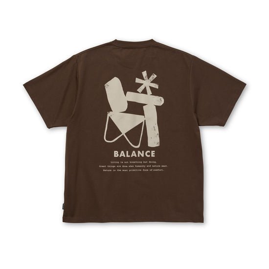 Snow Peak Elemental Balance T-Shirt Brown - Steranko Clothing Manchester