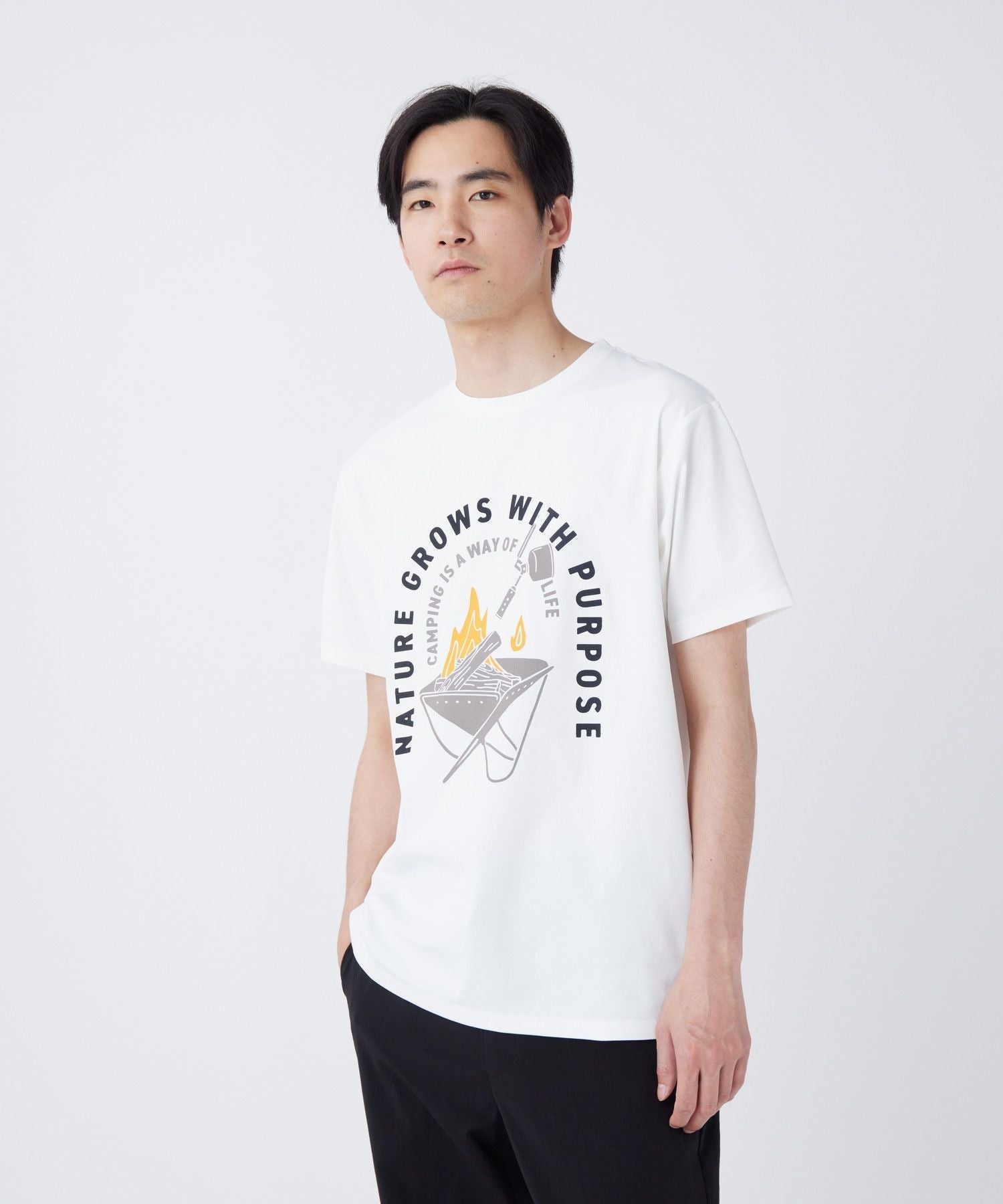 Snow Peak Fireplace Dry T-Shirt Off - White - Steranko Clothing Manchester