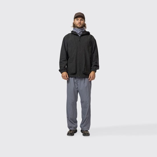 Snow Peak Kasuri Ripstop Jacket Black - Steranko Clothing Manchester