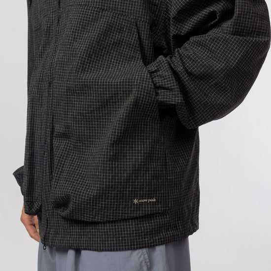 Snow Peak Kasuri Ripstop Jacket Black - Steranko Clothing Manchester