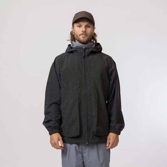 Snow Peak Kasuri Ripstop Jacket Black - Steranko Clothing Manchester