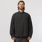 Snow Peak Kasuri Ripstop Shirt Black - Steranko Clothing Manchester