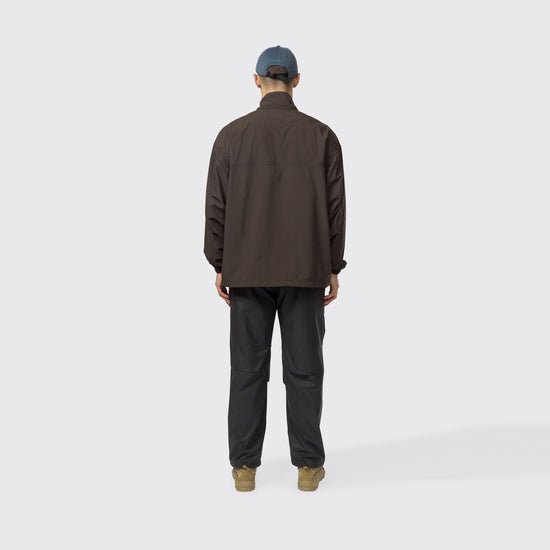 Snow Peak Nylon Double Rip Anorak Dark Brown - Steranko Clothing Manchester