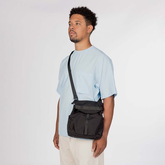 Snow Peak Recycled Cordura Shoulder Bag Black - Steranko Clothing Manchester