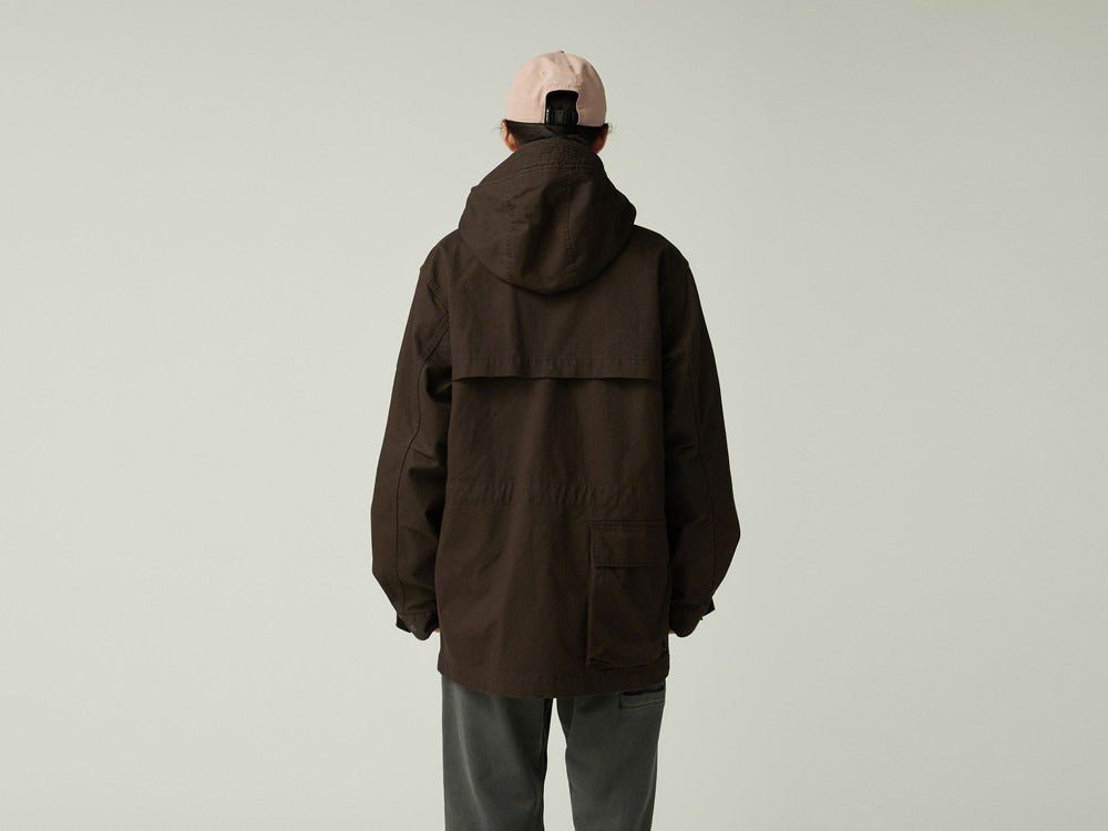 Snow Peak Takibi Chino Cargo Jacket Dark Brown - Steranko Clothing Manchester