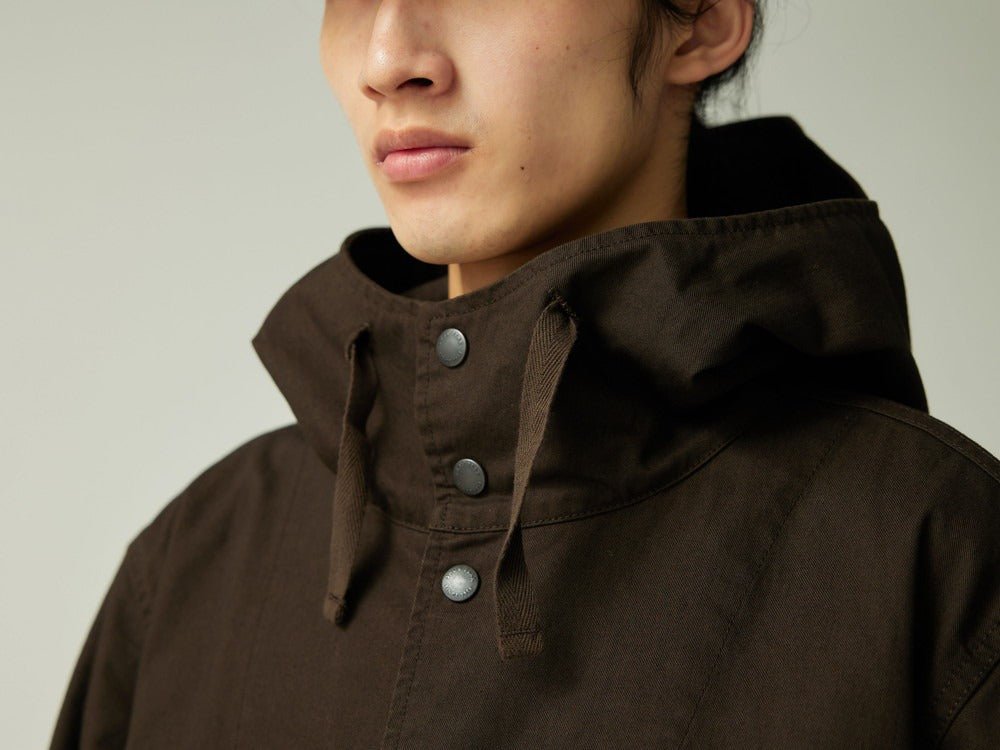 Snow Peak Takibi Chino Cargo Jacket Dark Brown - Steranko Clothing Manchester