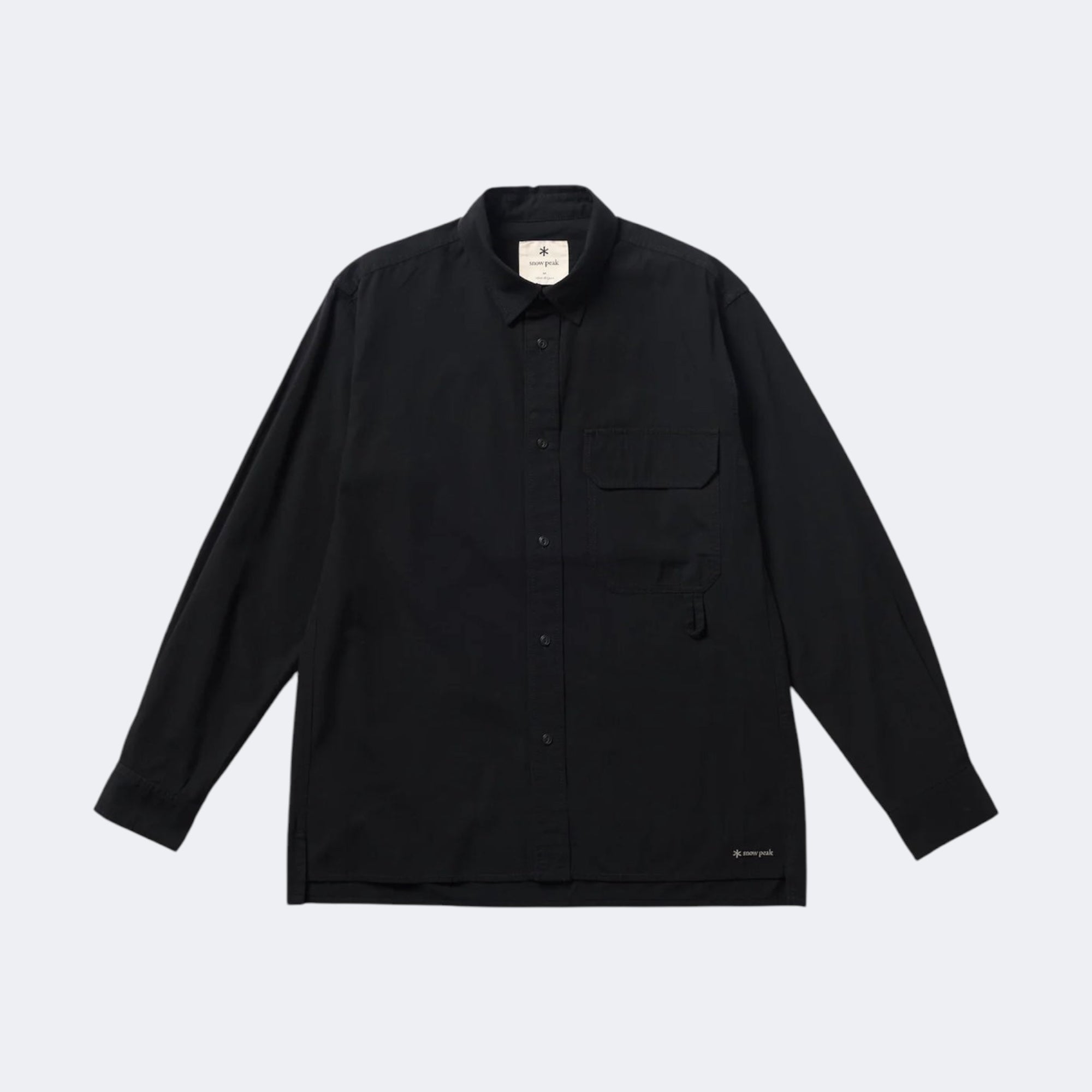 Snow Peak Takibi Light Ripstop Shirt Black - Steranko Clothing Manchester