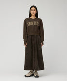 Snow Peak Technical Corduroy Skirt Dark Brown - Steranko Clothing Manchester