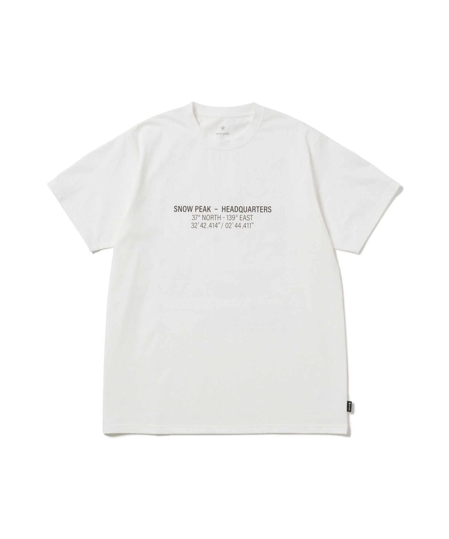 Snow Peak Topographic T-Shirt Off - White - Steranko Clothing Manchester
