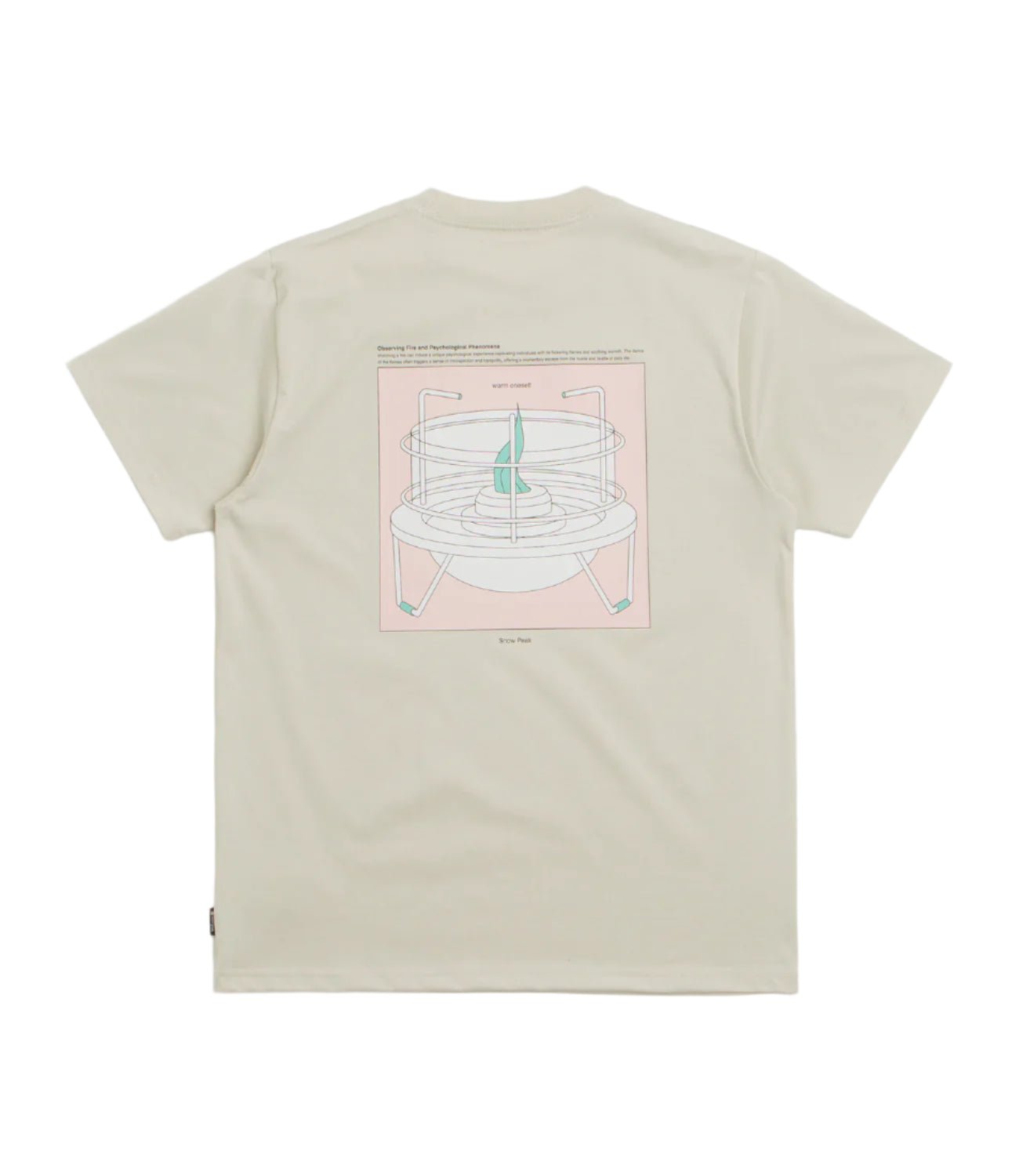 Snow Peak Warm Oneself T-Shirt Light Beige - Steranko Clothing Manchester