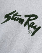 Stan Ray Chenille Patch Crew Sweat Heather Grey / Pine Needle - Steranko Clothing Manchester