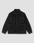Stan Ray Coverall Jacket Stonewashed Black Denim - Steranko Clothing Manchester
