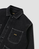 Stan Ray Coverall Jacket Stonewashed Black Denim - Steranko Clothing Manchester
