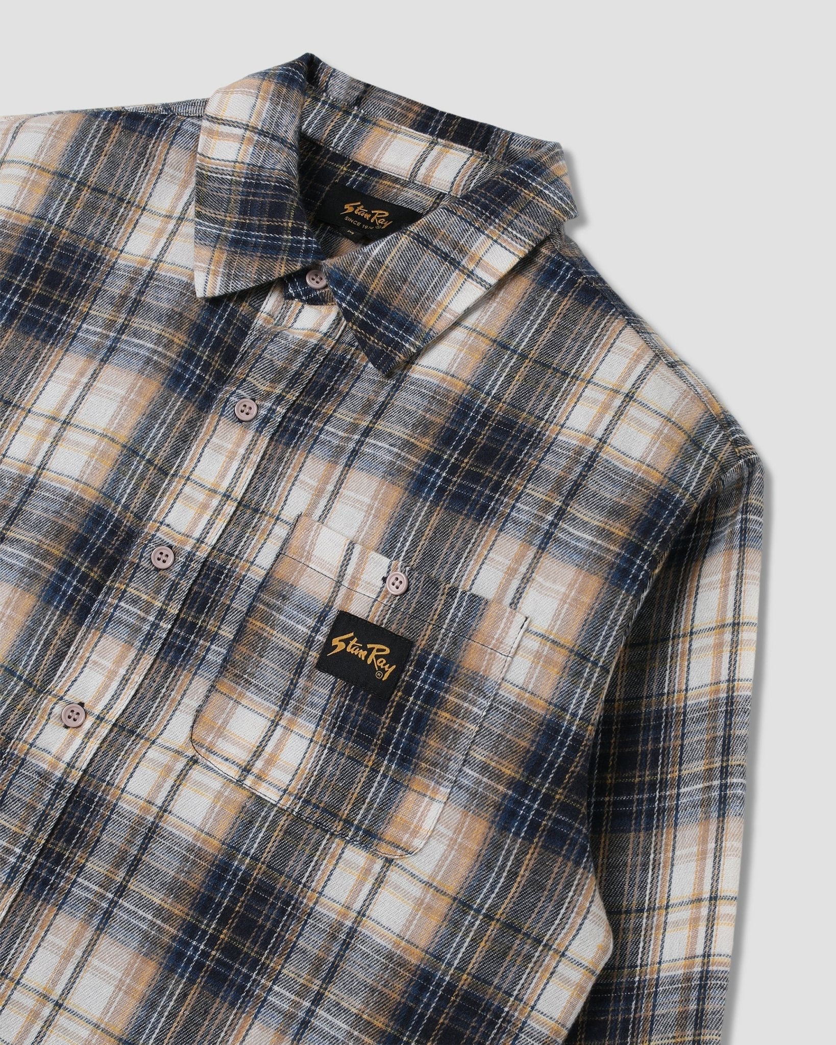 Stan Ray Flannel Shirt Navy Plaid - Steranko Clothing Manchester