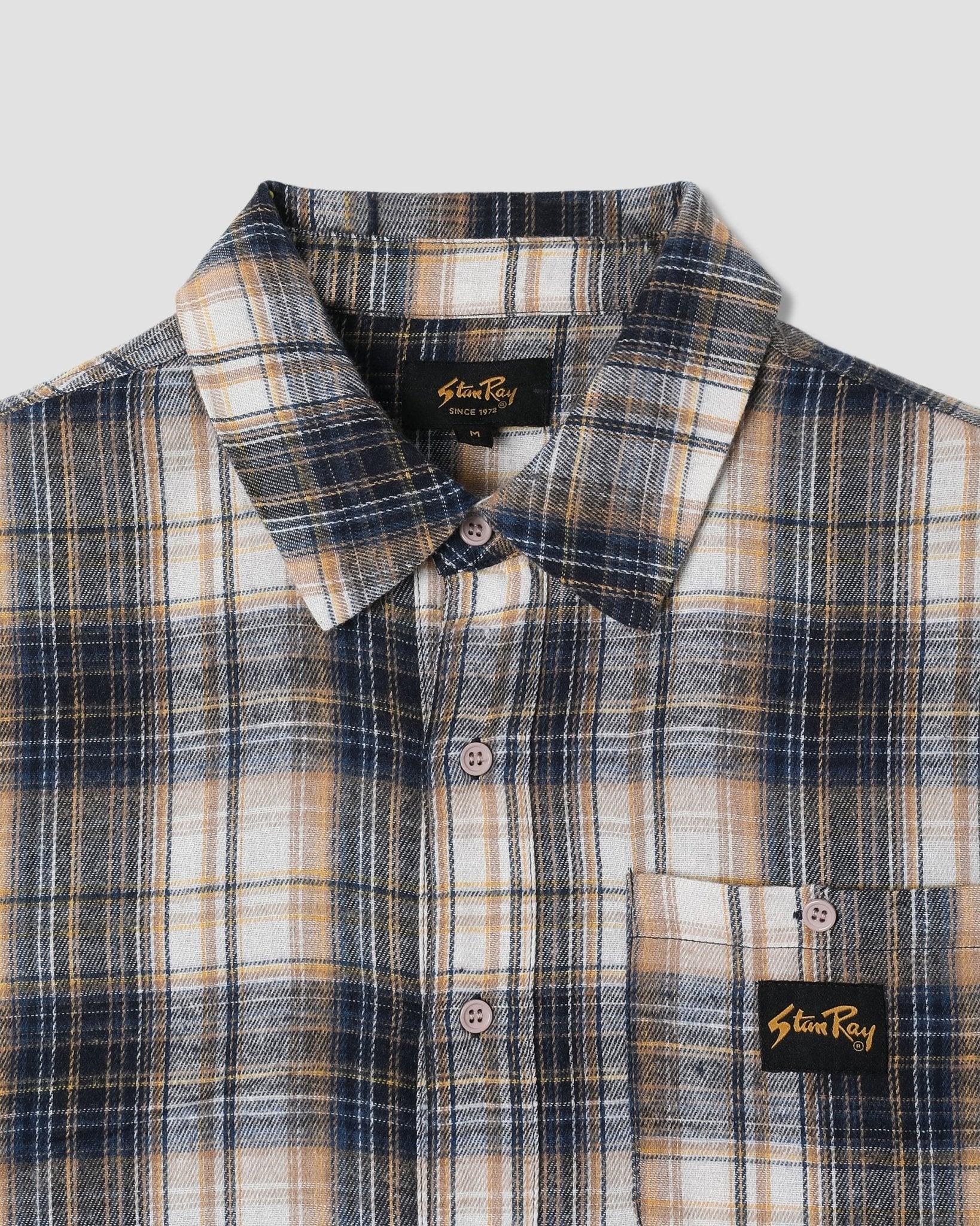 Stan Ray Flannel Shirt Navy Plaid - Steranko Clothing Manchester