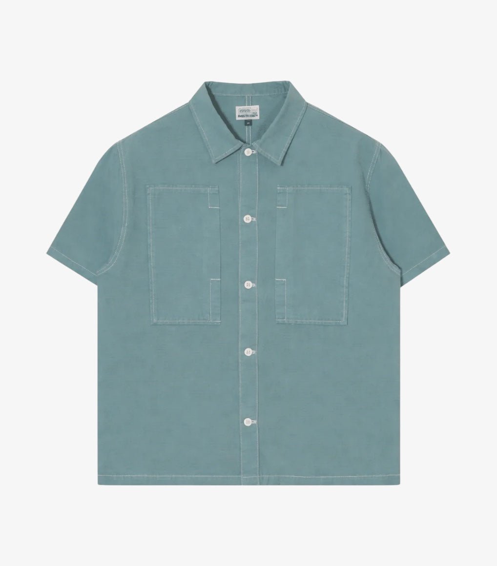 Stan Ray SS Painter Shirt Brittany Blue Canvas - Steranko Clothing Manchester