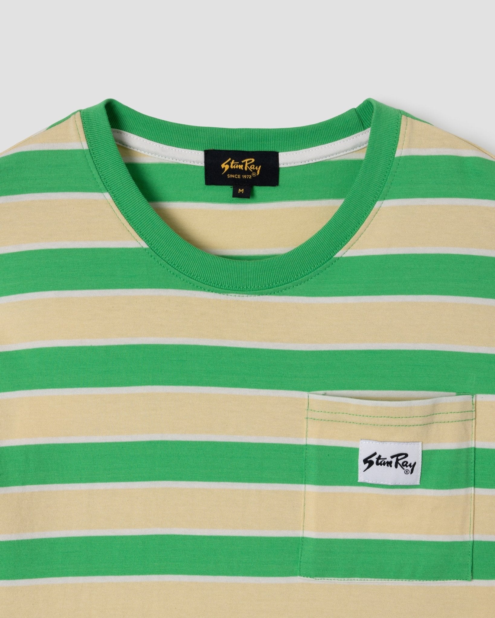 Stan Ray Stripe T-Shirt Island Green Sunlight - Steranko Clothing Manchester