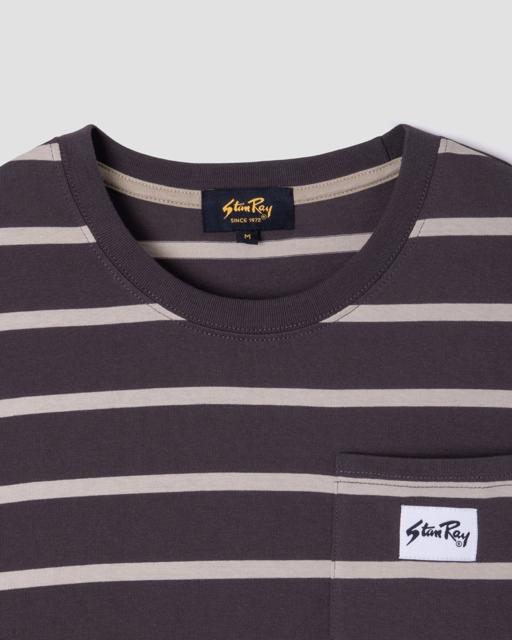 Stan Ray Stripe T-Shirt Raven Eucalyptus - Steranko Clothing Manchester