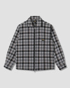 Stan Ray Zip Shirt Charcoal Plaid - Steranko Clothing Manchester