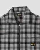 Stan Ray Zip Shirt Charcoal Plaid - Steranko Clothing Manchester