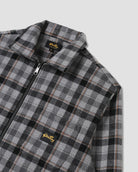 Stan Ray Zip Shirt Charcoal Plaid - Steranko Clothing Manchester