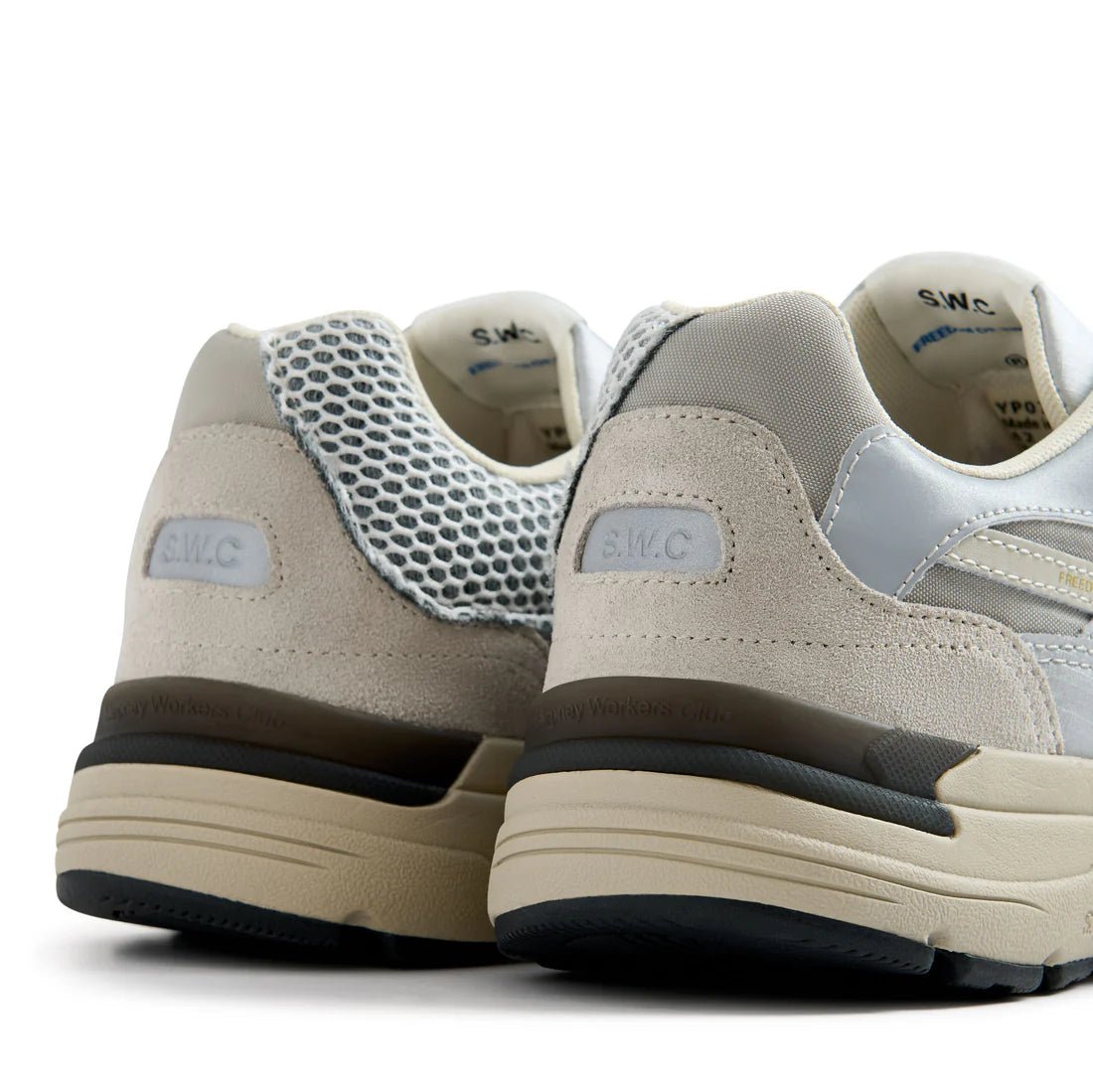 Stepney Workers Club Amiel II S - Strike Mesh Overlay Silver Grey - Steranko Clothing Manchester