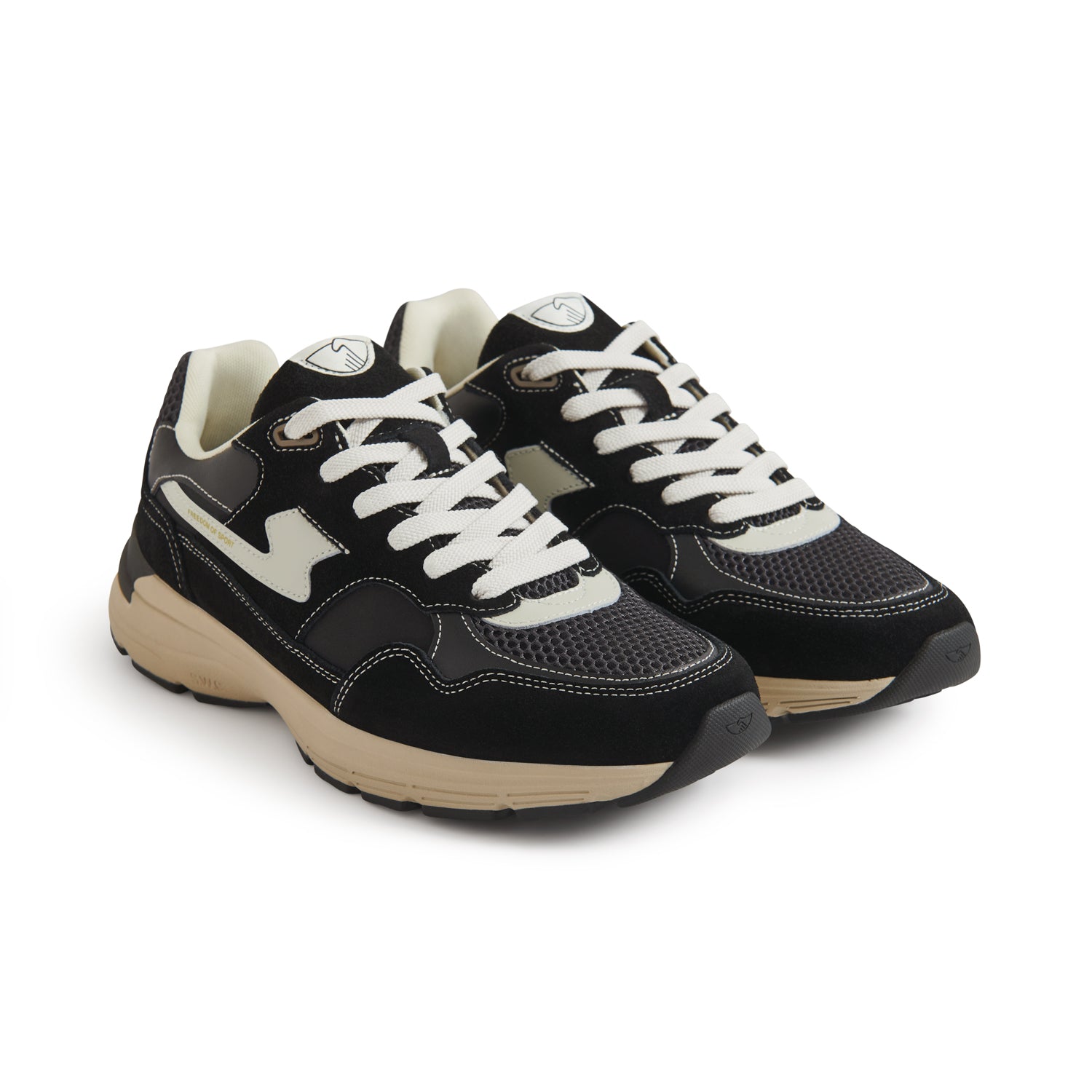 Stepney Workers Club Amiel S - Strike Suede Mix II Black - Steranko Clothing Manchester