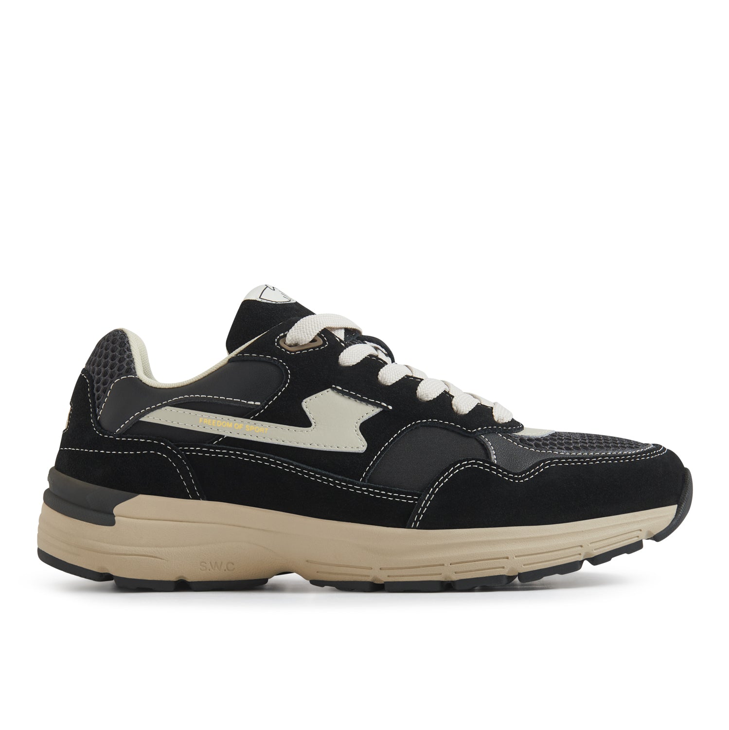 Stepney Workers Club Amiel S - Strike Suede Mix II Black - Steranko Clothing Manchester