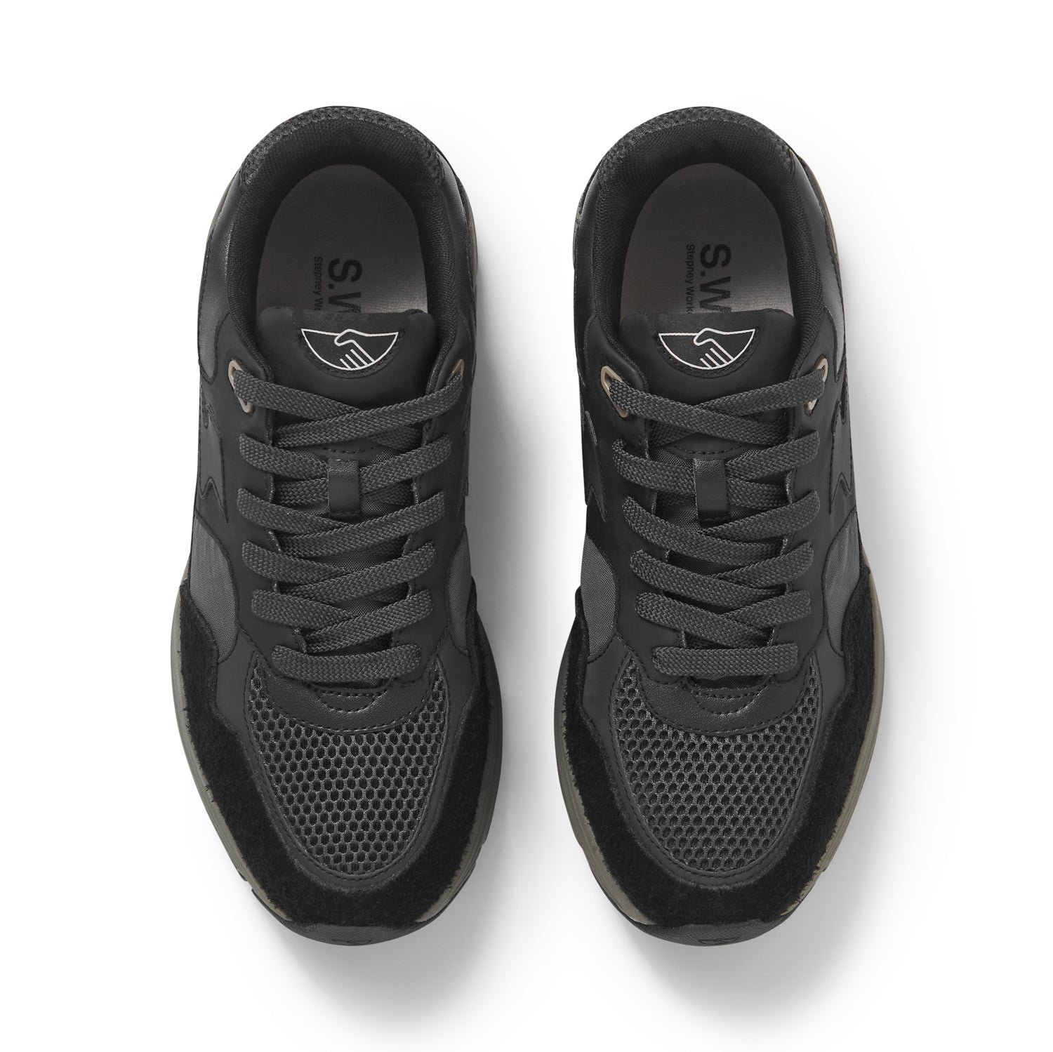 Stepney Workers Club Amiel S - Strike Tech Mix II Black / Black - Steranko Clothing Manchester