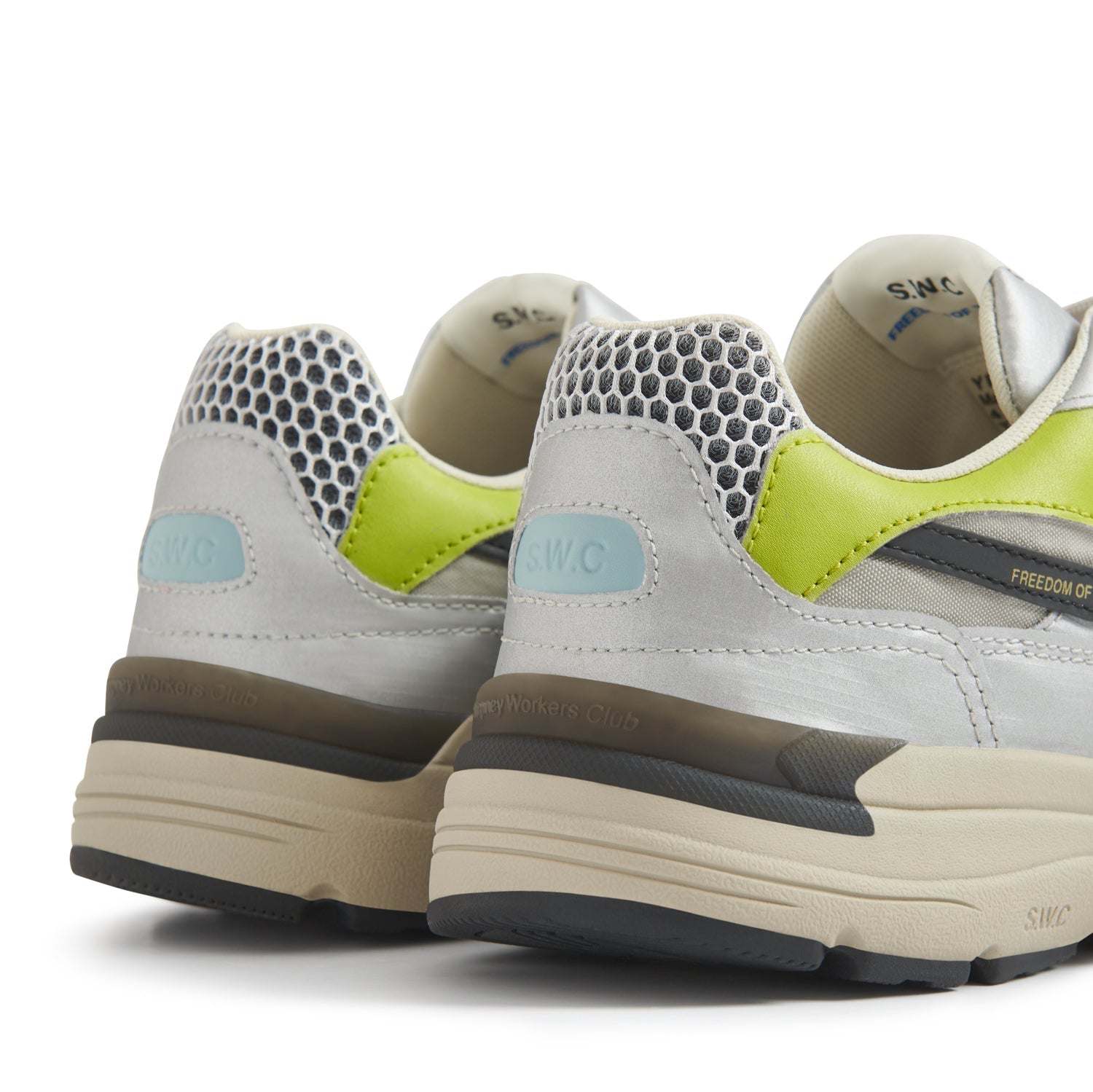 Stepney Workers Club Amiel S - Strike Tech Mix II Silver / Blue - Steranko Clothing Manchester