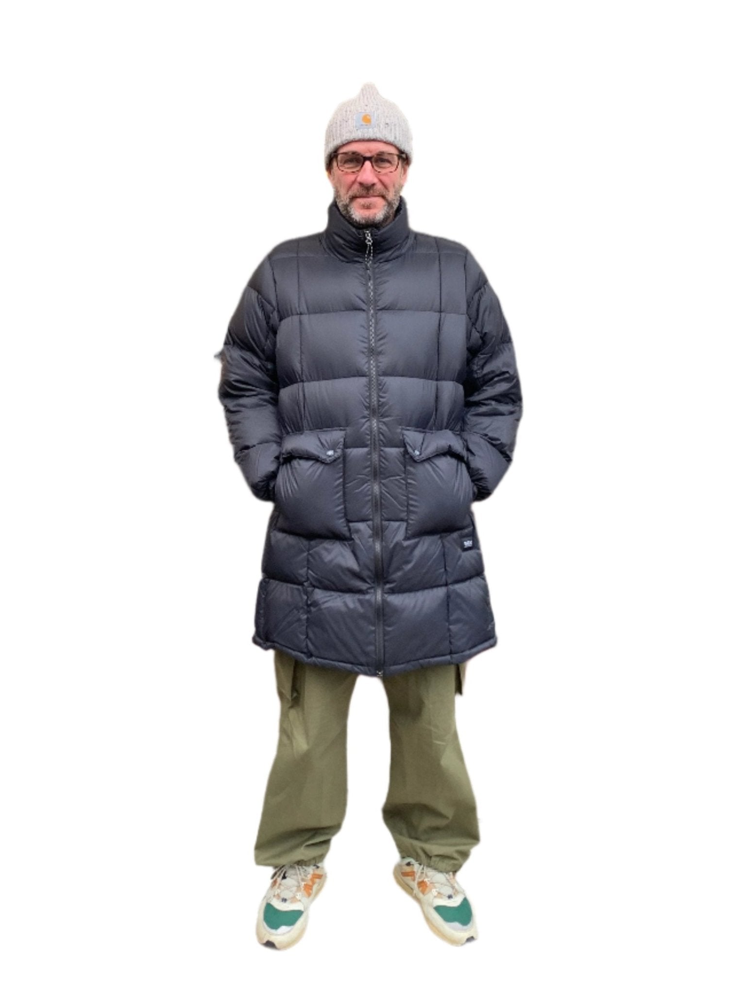 Taion Long Volume Down Coat Black - Steranko Clothing Manchester