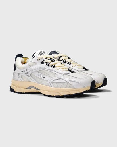 The Mercer Brand Re - Run Vintage White Blue - Steranko Clothing Manchester