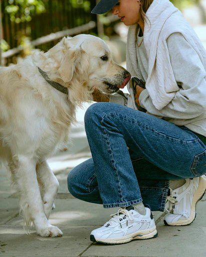 The Mercer Brand Re - Run Vintage White Blue - Steranko Clothing Manchester