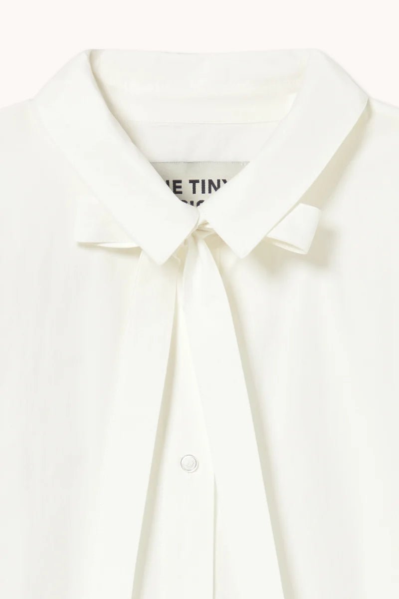 The Tiny Big Sister Bow Neck Shirt Off White - Steranko Clothing Manchester