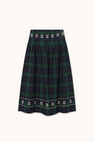 The Tiny Big Sister Embroidered Check Skirt Navy/Dark Green - Steranko Clothing Manchester