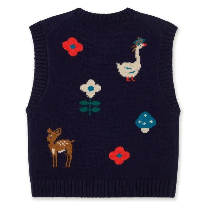 The Tiny Big Sister Fall Vest Navy - Steranko Clothing Manchester