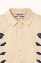 The Tiny Big Sister Flowers Shirt Light Cream - Steranko Clothing Manchester