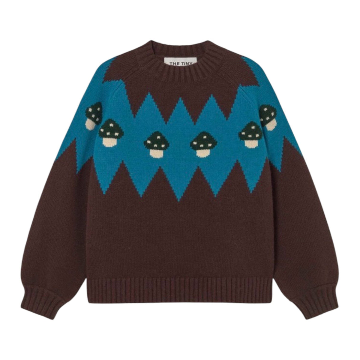 The Tiny Big Sister Mushrooms Sweater Umber - Steranko Clothing Manchester