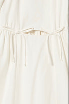 The Tiny Big Sister Puff Sleeves Midi Dress Off White - Steranko Clothing Manchester