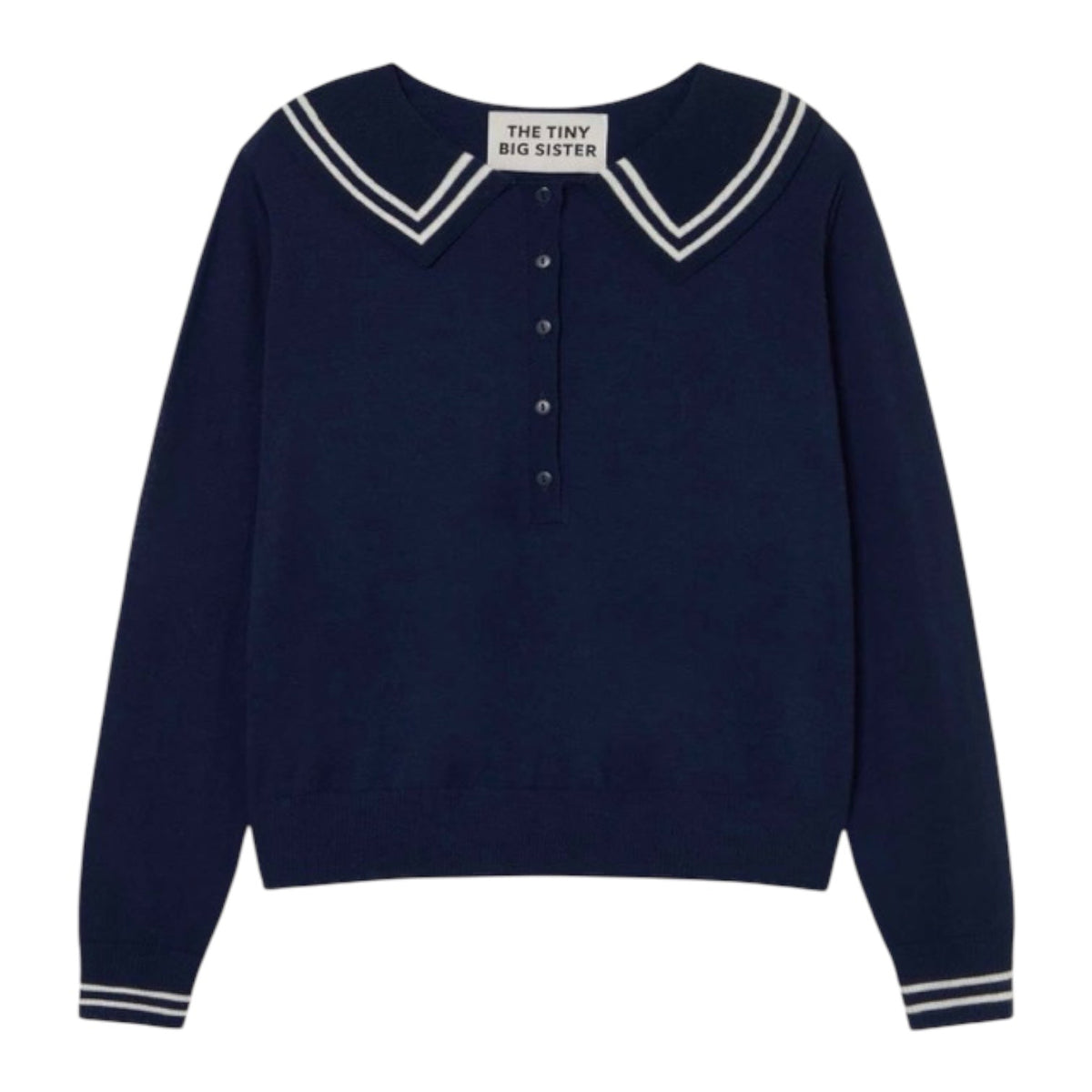 The Tiny Big Sister Sailor Polo Navy - Steranko Clothing Manchester