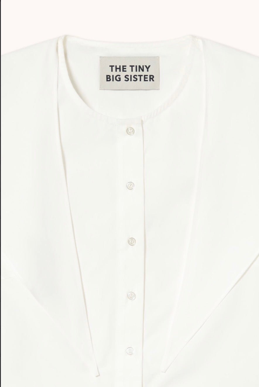 The Tiny Big Sister Scarf Neck Blouse Off White - Steranko Clothing Manchester